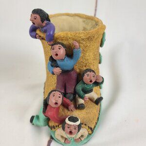 Judy Peele storyteller‎ pottery sculpture Vintage Pottery Hand Decor